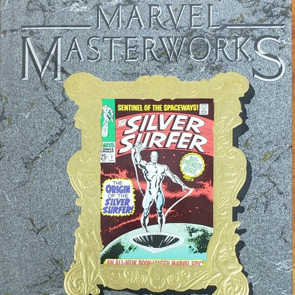 MARVEL MASTERWORKS SILVER SURFER VOL. 15 Nos. 1-5 GOLD FOIL EDITION HC 1990 - Picture 1 of 6